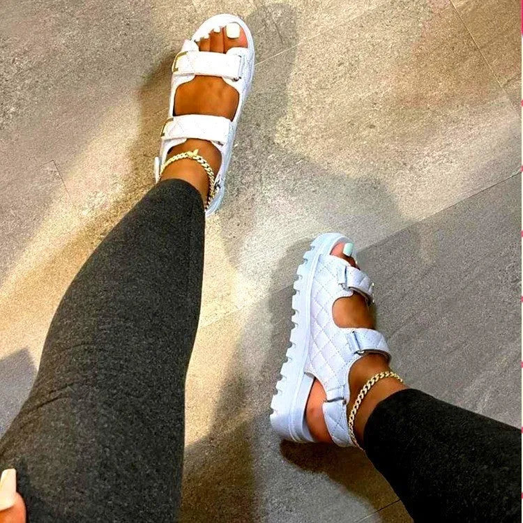 Sandales femme velcro : Confort optimal et style irrésistible