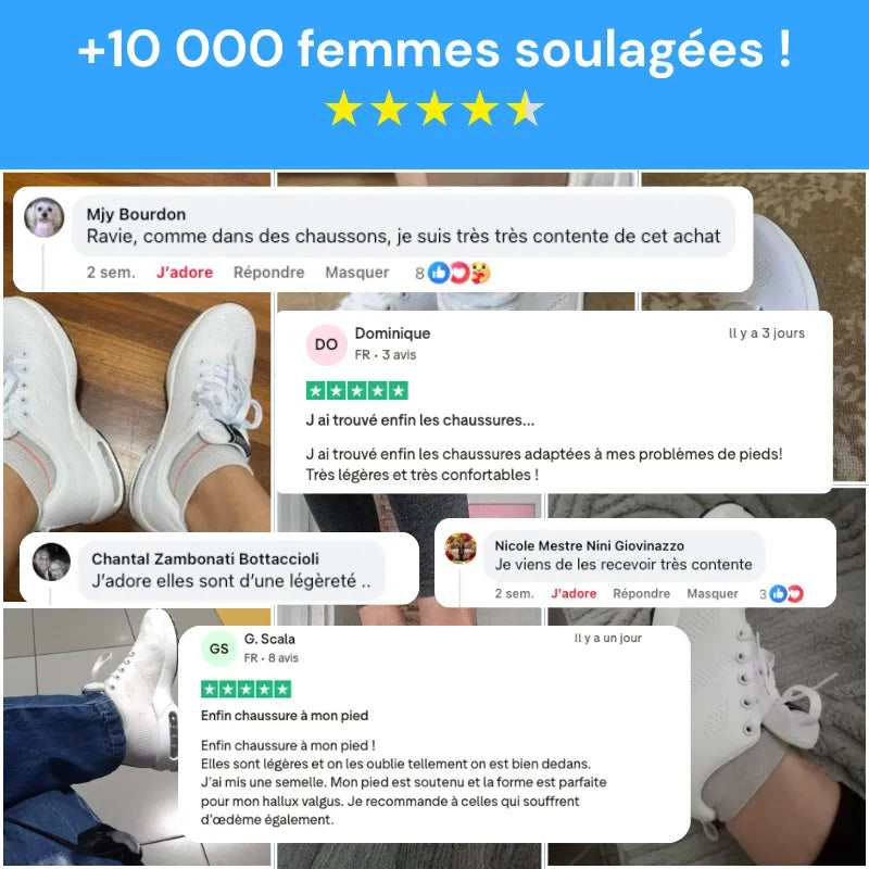 Baskets à confort orthopédique