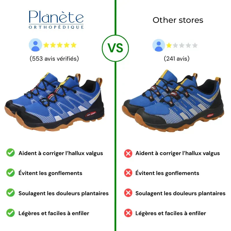 Chaussures de marche à confort orthopédique