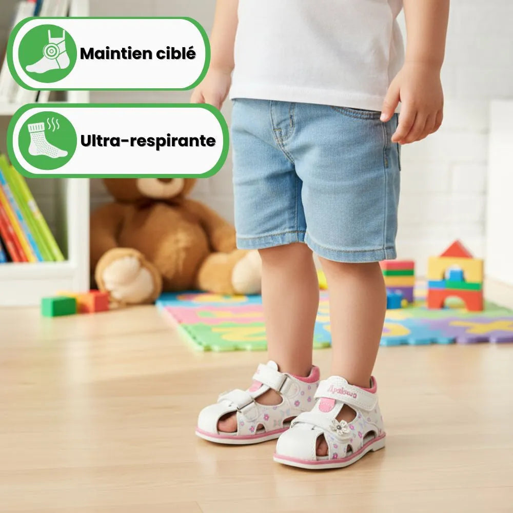 Sandales bébé fille premiers pas | Confort doux & maintien sécurisé