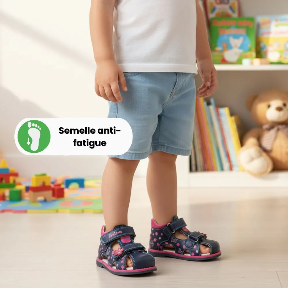 Sandales bébé fille premiers pas | Confort doux & maintien sécurisé