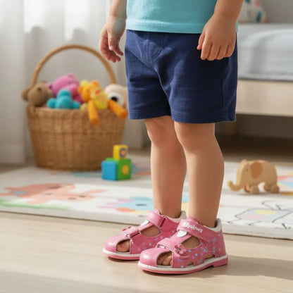 Sandales bébé fille premiers pas | Confort doux & maintien sécurisé