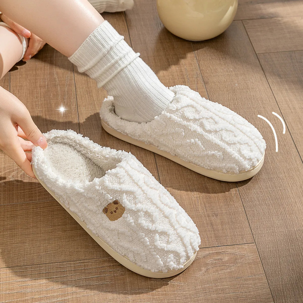 Pantoufle hiver femme | Confort cocooning & chaleur douce