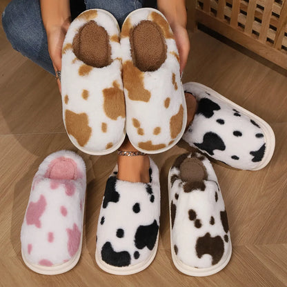 Chausson vache femme | Chaleur, confort cocooning & semelle antidérapante
