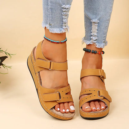 Sandale compensée orthopédique – Confort ultime & style irrésistible