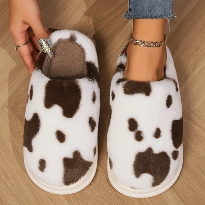 Chausson vache femme | Chaleur, confort cocooning & semelle antidérapante