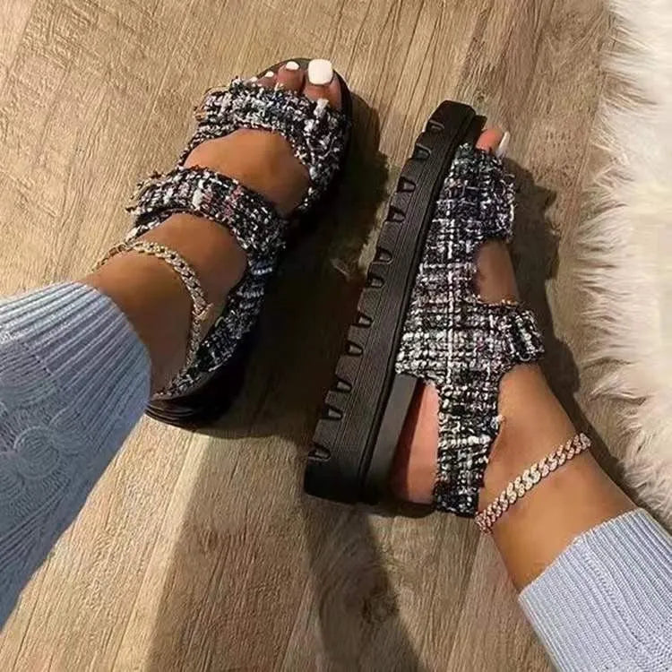 Sandales femme velcro : Confort optimal et style irrésistible