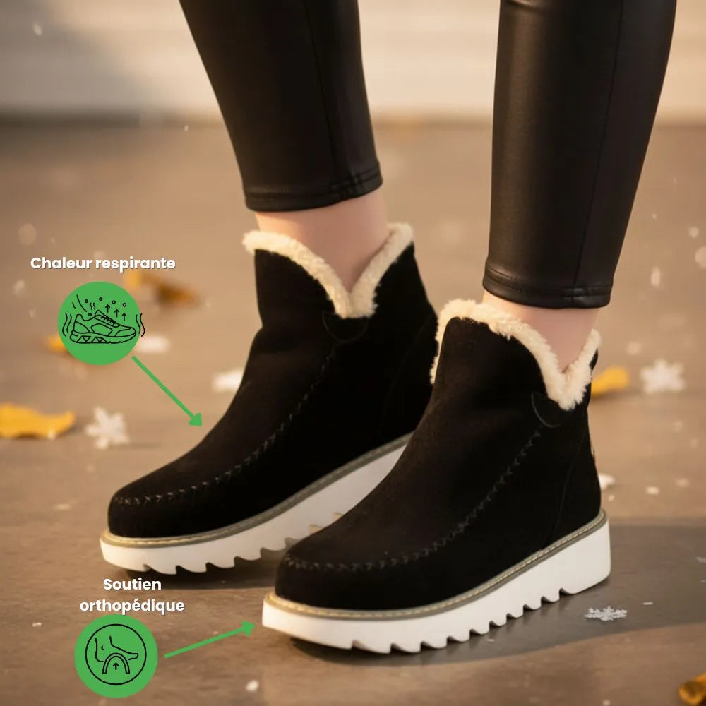 Bottines Suede Femme Antidérapantes – Confort & Style Inégalés !