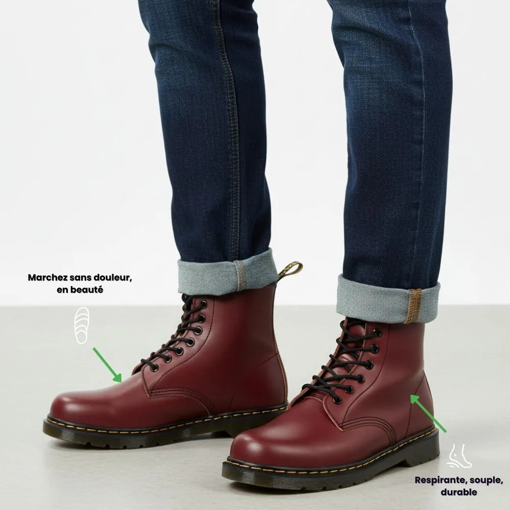 Botte style Martin orthopédique | Confort optimal & maintien quotidien