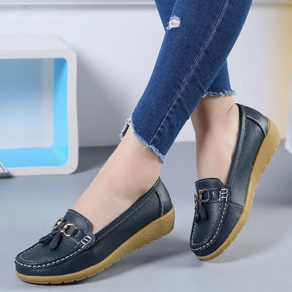 mocassin femme cuir tres souple - Confort Absolu & Élégance Garantie