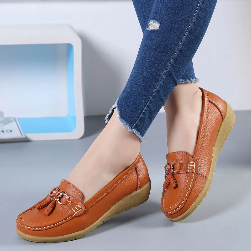 mocassin femme cuir tres souple - Confort Absolu & Élégance Garantie
