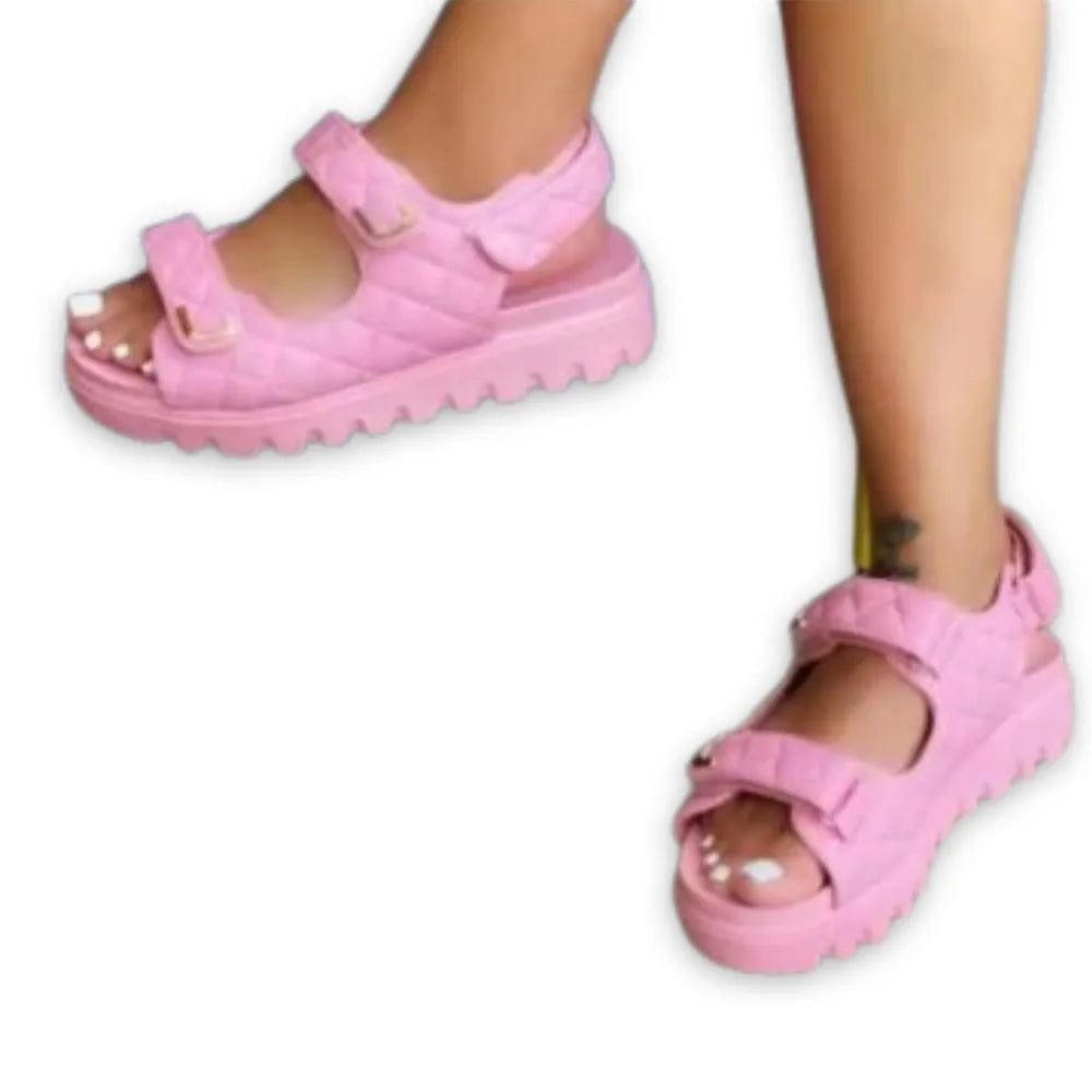 Sandales femme velcro : Confort optimal et style irrésistible