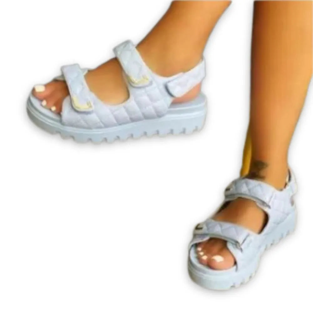 Sandales femme velcro : Confort optimal et style irrésistible