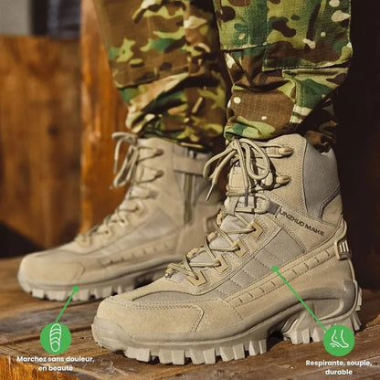 Botte militaire homme robuste et confortable | Maintien & stabilité